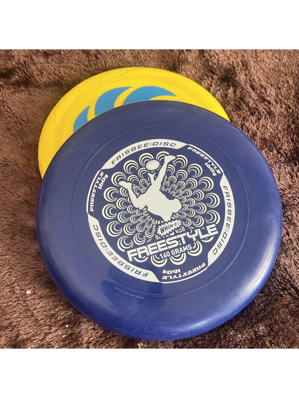 VINTAGE WHAM-O FREESTYLE & PINWHEEL FLYING DISC LOT! 160g Frisbee Set